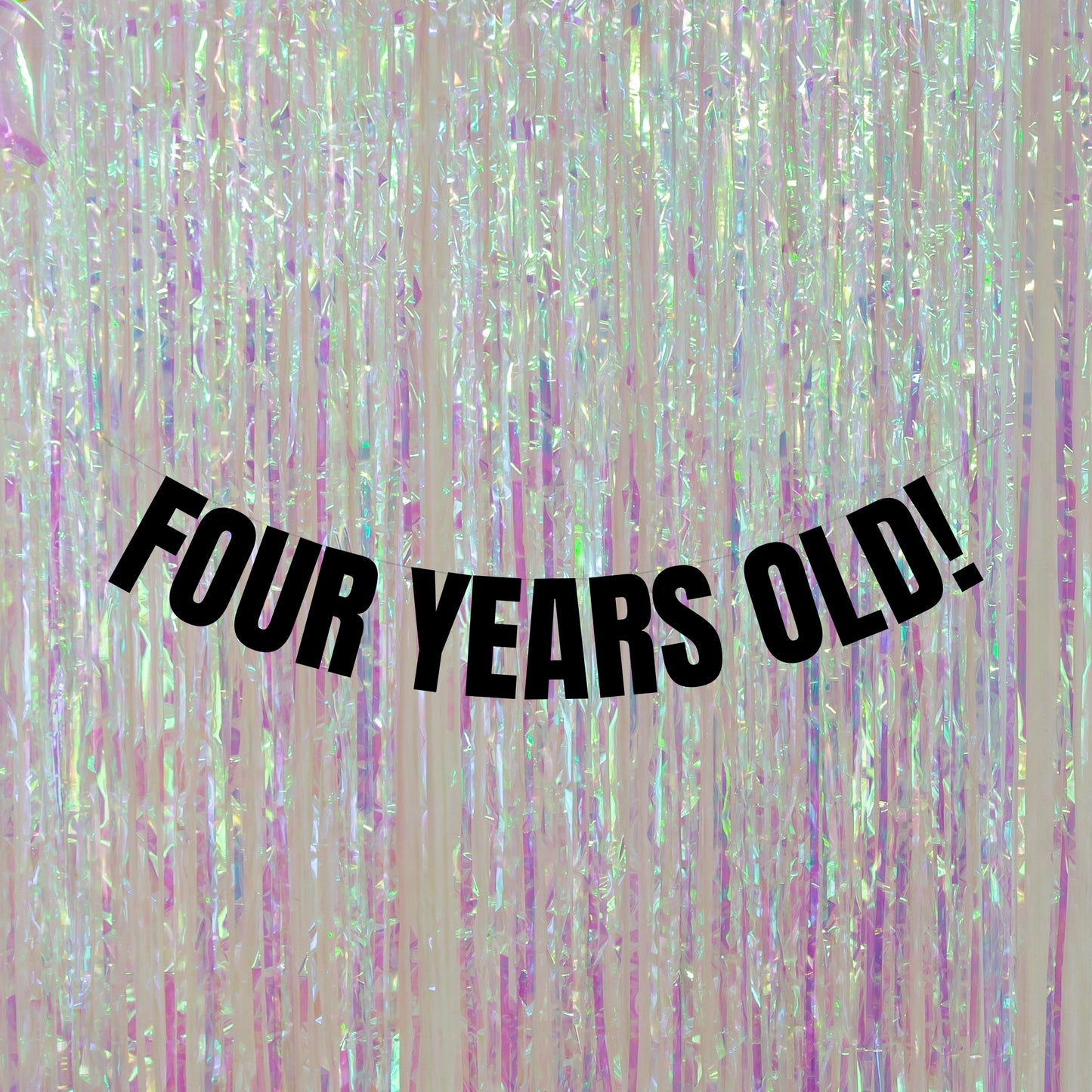 Four years old! banner