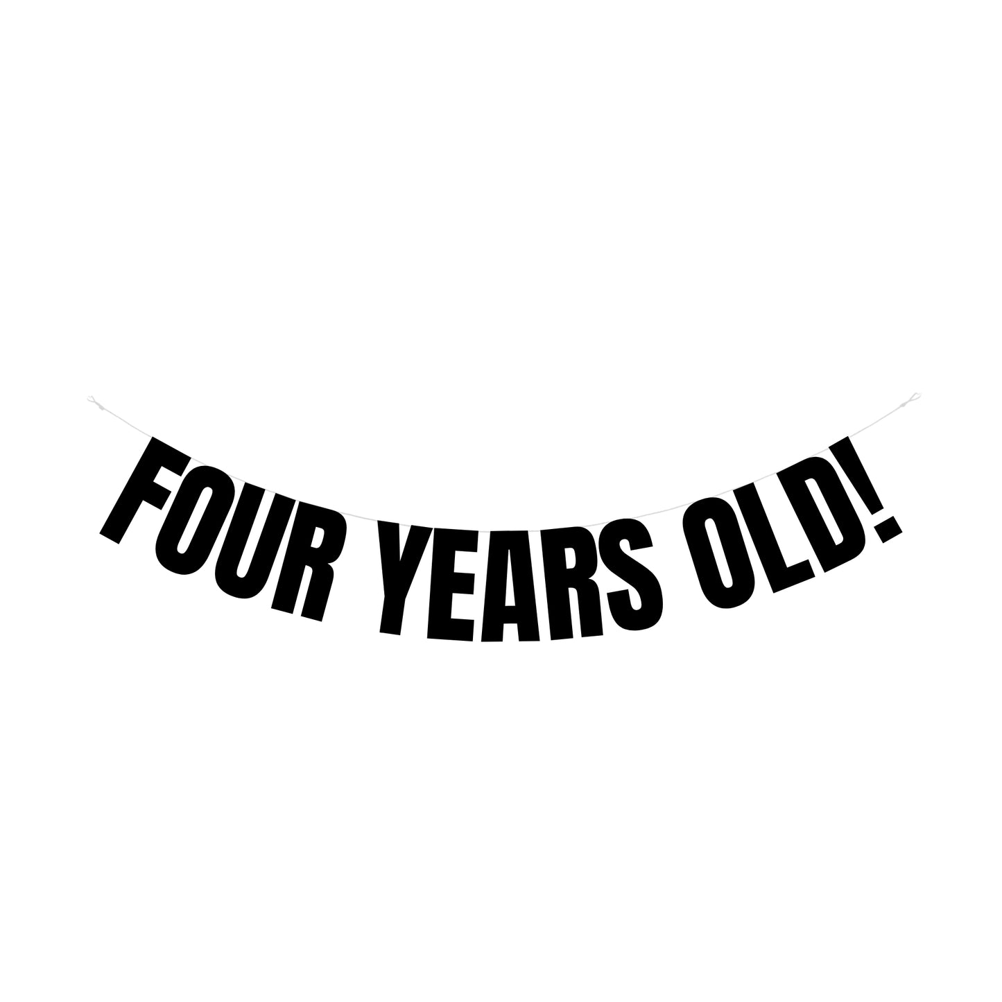 Four years old! banner