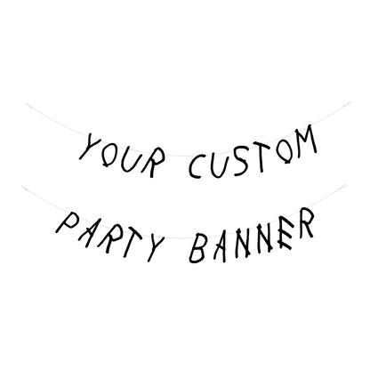 Personalised party banner : Drizzy font