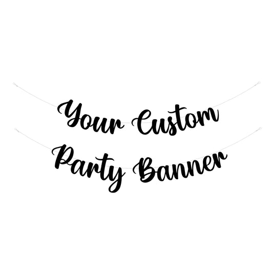 Personalised party banner : Script font