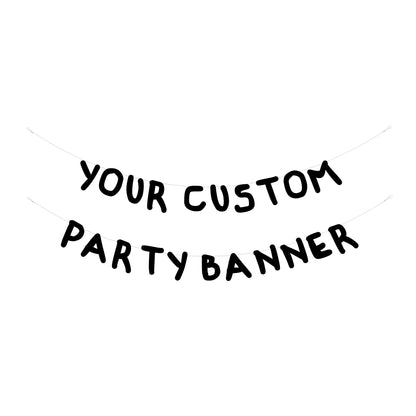 Personalised party banner : Little Weirdo font