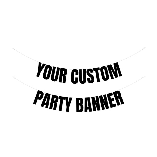 Personalised party banner : Original font