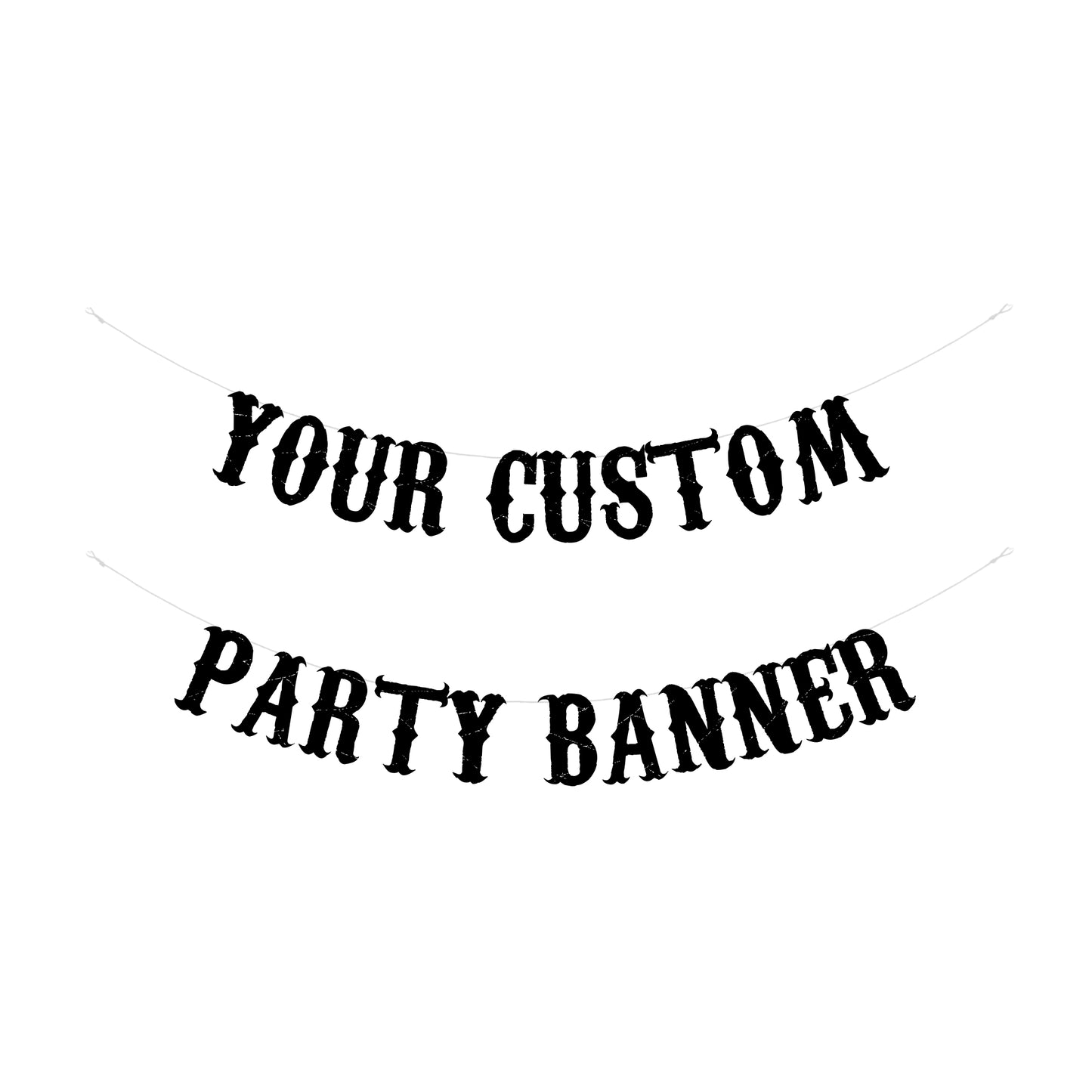 Personalised party banner : Rodeo font