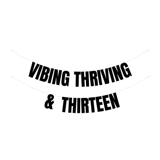 Vibing Thriving & Thirteen banner