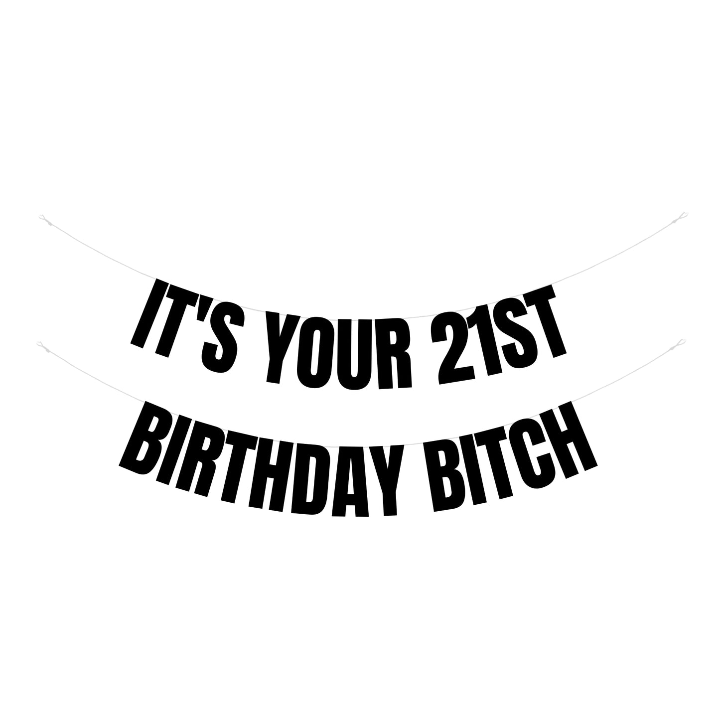 21st birthday bitch banner